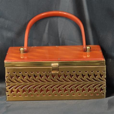 1950's metal box purses|Metal Original 1950s Vintage Bags, Handbags & Cases.